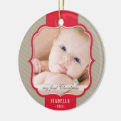 FOTO ORNAMENT:: revers ontwerp 3 Keramisch Ornament (Links)