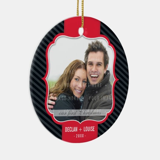 FOTO ORNAMENT:: revers ontwerp 4 Keramisch Ornament (Rechts)