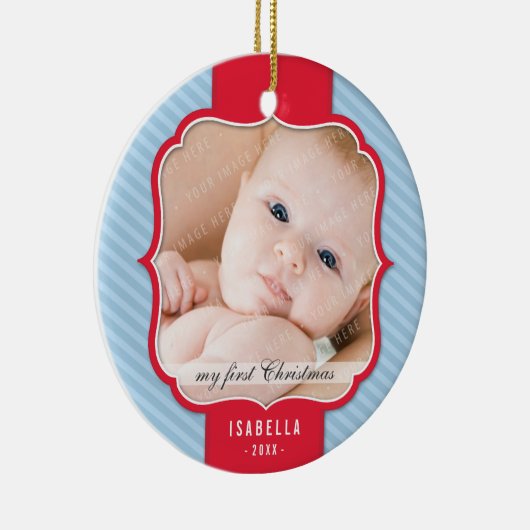 FOTO ORNAMENT:: revers ontwerp 5 Keramisch Ornament (Rechts)