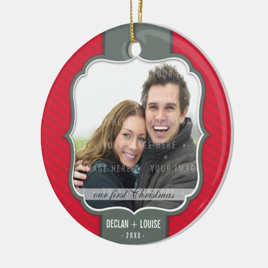 FOTO ORNAMENT:: revers ontwerp 7 Keramisch Ornament (Links)