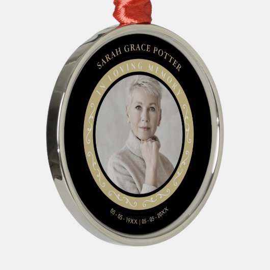 Foto: Ornamental Herdenking geliefd bij één begraf Metalen Ornament (Rechts)