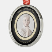 Foto: Ornamental Herdenking geliefd bij één begraf Metalen Ornament (Links)