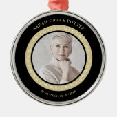 Foto: Ornamental Herdenking geliefd bij één begraf Metalen Ornament (Voorkant)