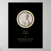 Foto: Ornamental Herdenking geliefd bij één begraf Poster (Voorkant)