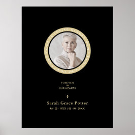 Foto: Ornamental Herdenking geliefd bij één begraf Poster