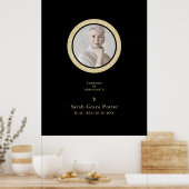 Foto: Ornamental Herdenking geliefd bij één begraf Poster (Keuken)