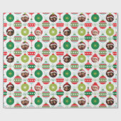 foto Ornamenten: aangepaste kerst Cadeaupapier (Vlak)