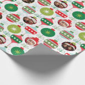 foto Ornamenten: aangepaste kerst Cadeaupapier (Hoek)