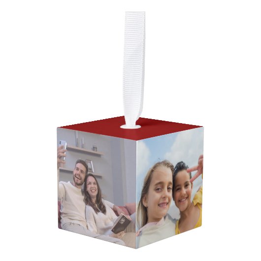  Foto Ornamenten, Kerst Ornament (Voorkant hoekig)