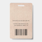 Foto Ouderenzorg Badge (Achterkant)