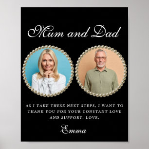 Foto Ouders van de Bride Gift Dank u Gift Pos Poster