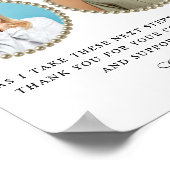 Foto Ouders van de Bride Gift Dank u Gift Poster (Hoek)
