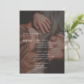 Foto Overdreven Menu Bruiloft (Staand voorkant)