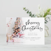 Foto-overlay 2027 kalender Prettig kerstfeest  Feestdagenkaart (Staand voorkant)