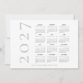 Foto-overlay 2027 kalender Prettig kerstfeest  Feestdagenkaart (Achterkant)
