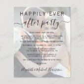 Foto Overlay Blush Huwelijksreceptie uitnodiging (Voorkant)