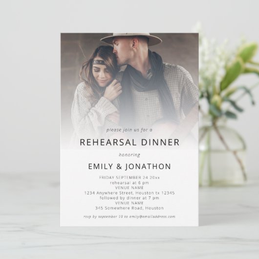 Foto Overlay Bohemian repetitie diner Kaart (Staand voorkant)