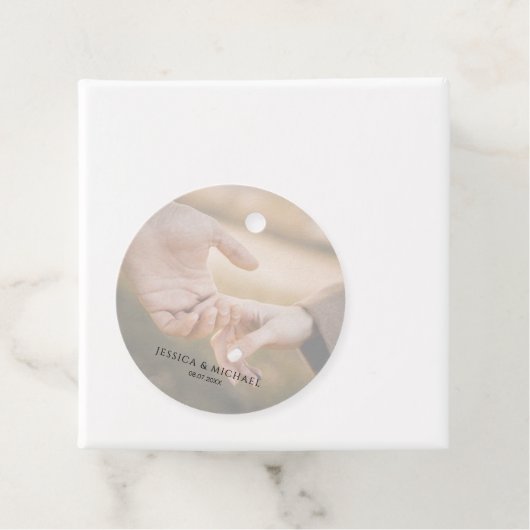 Foto overlay bruiloft gunst Label (In situ)