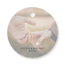 Foto overlay bruiloft gunst Label