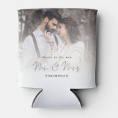 Foto Overlay Cheers Nieuwgehuchten Mr. Mrs Wedding Blikjeskoeler (Voorkant)