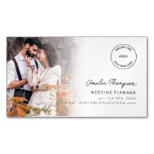 Foto Overlay Logo Wedding Planner Magnetisch Visitekaartje (Voorkant)