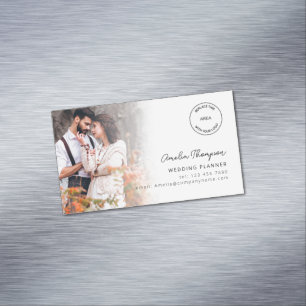 Foto Overlay Logo Wedding Planner Magnetisch Visitekaartje