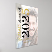 Foto Overlay Naam Congrats Afstudeerder 2025 Afstu Folie Afdrukken (Laagn)