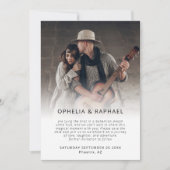 Foto Overlay QR Code Script Boho Bruiloft Save The Date (Voorkant)