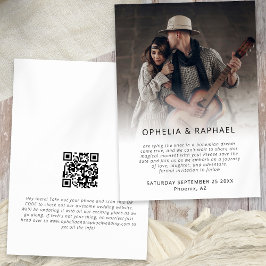 Foto Overlay QR Code Script Boho Bruiloft Save The Date