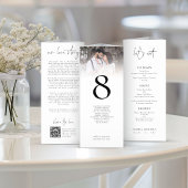 Foto Overlay QR Love Story Menu Table No Trifold