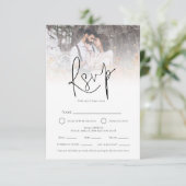 Foto Overlay QR Maaltijden Keuzes Bruiloft RSVP (Staand voorkant)