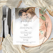 Foto Overlay Script Boho Wedding Menu Kaart