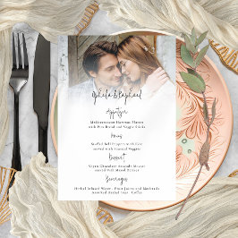 Foto Overlay Script Boho Wedding Menu Kaart
