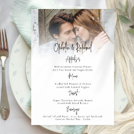 Foto Overlay Script Boho Wedding Menu Kaart