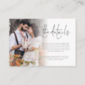 Foto Overlay Script QR Code Details Bruiloft Informatiekaartje (Voorkant)