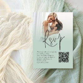 Foto Overlay Script QR Code Sage Bruiloft RSVP Informatiekaartje