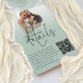 Foto Overlay Script QR Sage Bruiloft Details Kaart