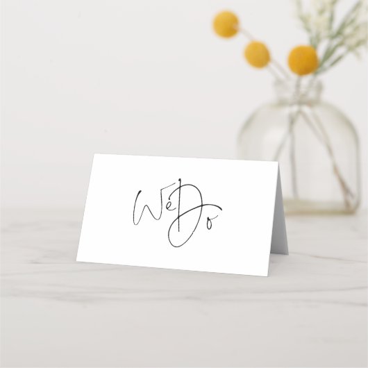 Foto overlay We doen script bruiloft Plaatskaartje (Achterkant)