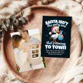 Foto paar Kerstmis Zwangerschap aankondiging