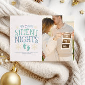 Foto paar Kerstmis Zwangerschap aankondiging