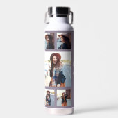Foto paars afstuderen script modern elegant waterfles (Voorkant)