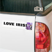 Foto Paarse iris Bumpersticker (Op Truck)
