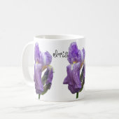 Foto Paarse iris Koffiemok (Voorkant links)