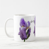 Foto Paarse iris Koffiemok (Links)