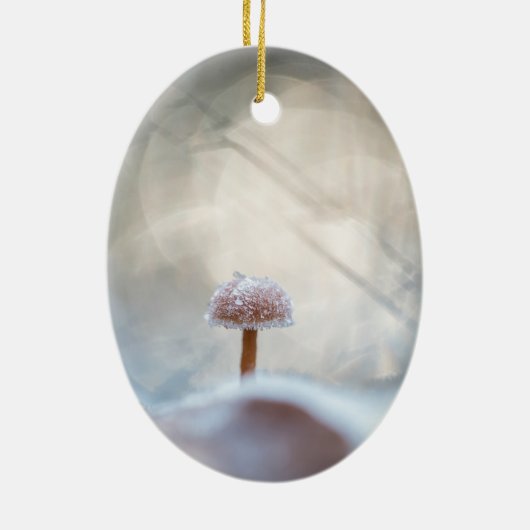 Foto paddenstoel Natuur Keramisch Ornament (Achterkant)