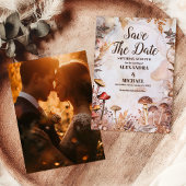 Foto Paddestoel Paddestoel betoverde bos bruiloft Save The Date