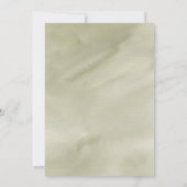 Foto, Palmbladeren bloemengroene Waterverf Save The Date (Achterkant)