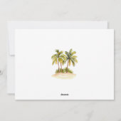 Foto Palmboom Mele Kalikimaka Kerstmis Feestdagenkaart (Achterkant)