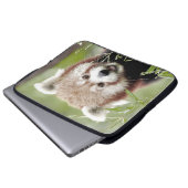 Foto panda, dierlijk laptop hoesjes. laptop sleeve (Voorkant onderkant)