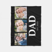 Foto 'Papa heeft Vaderdag opgericht 3' Fleece Deken (Voorkant)